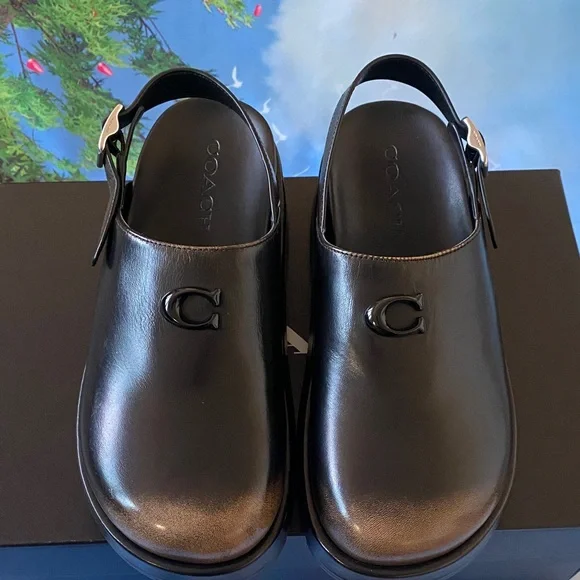 NWT COACH
Women's Sculpted C Loved Leather
Platform Clogs - Picture 7 of 16